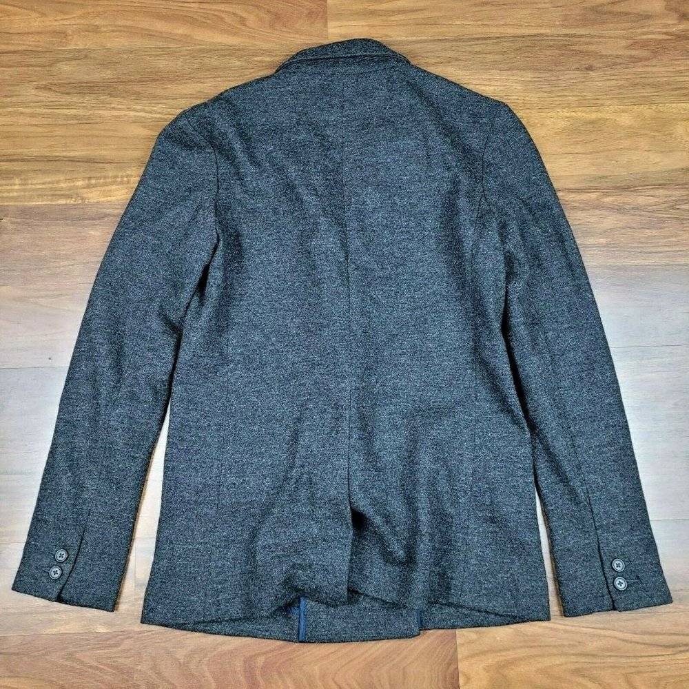 J.Crew Classic 100% Wool Double Breasted Gray Pea Coat Size 2 EUC - Picture 3 of 8